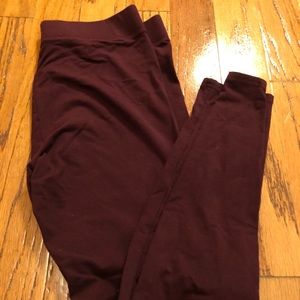 Burgandy Aerie Leggings